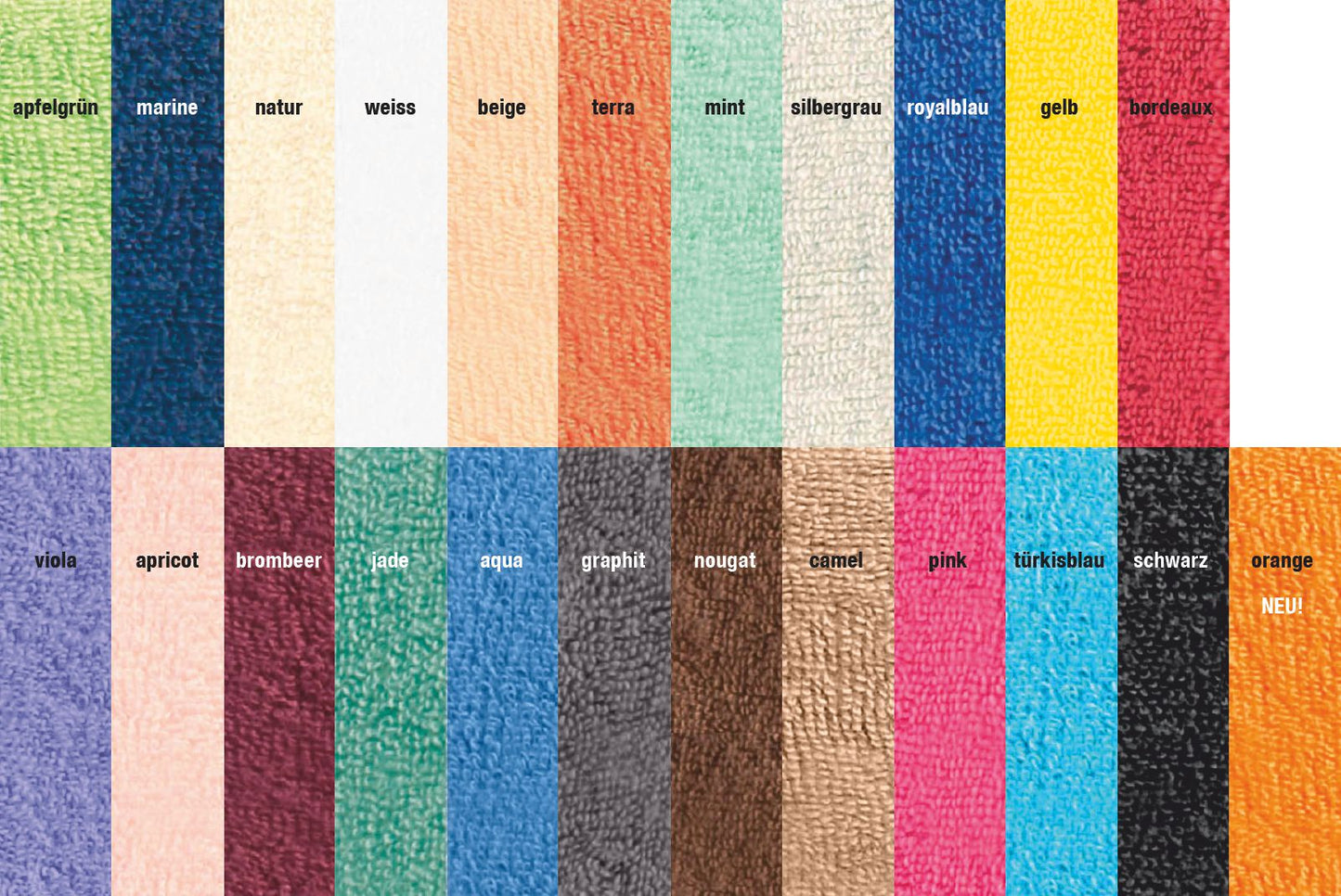 Nackenrollenbezüge Frottee-Stretch 50cm